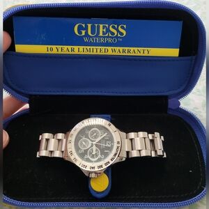 Guess Waterpro Watch In Original Case, 165 Feet/ 50 Meters Water Resistant